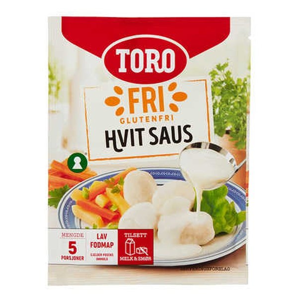 Toro Glutenfree White gravy (Glutenfri hvit saus) 19 grams Norwegian Foodstore