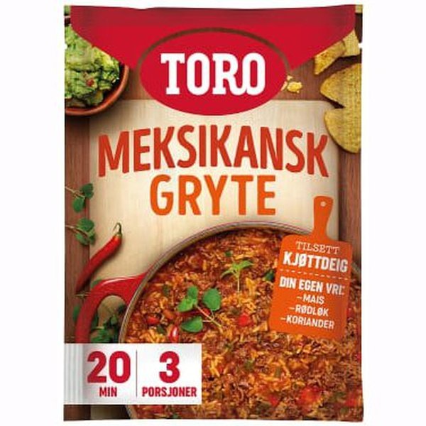 Toro Mexican Dinner (Meksikansk gryterett) 190 grams Norwegian Foodstore