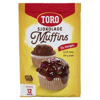 Toro Muffin Mix Vanilla/Chocolate 331/342 grams Gluten free Norwegian Foodstore