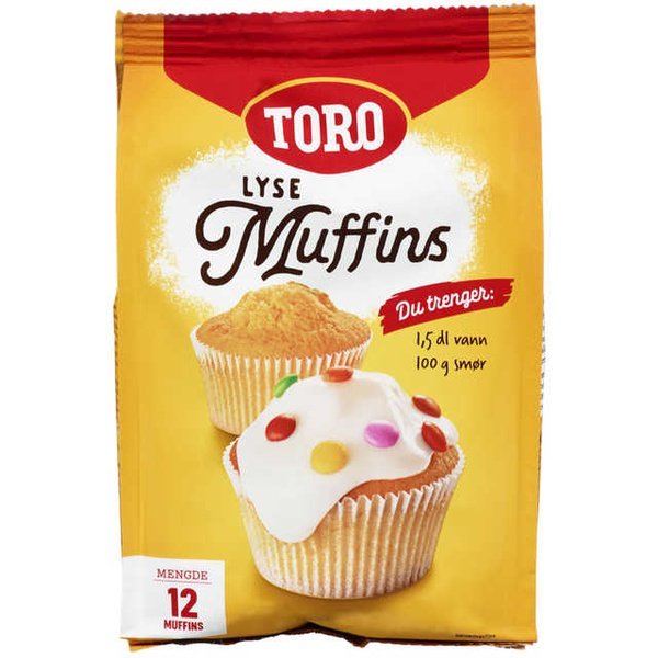 Toro Muffin Mix Vanilla/Chocolate 331/342 grams Gluten free Norwegian Foodstore