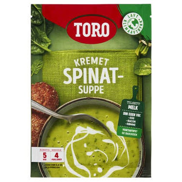 Toro Creamy Spinach Soup (Kremet Spinat suppe) 79 grams Norwegian Foodstore