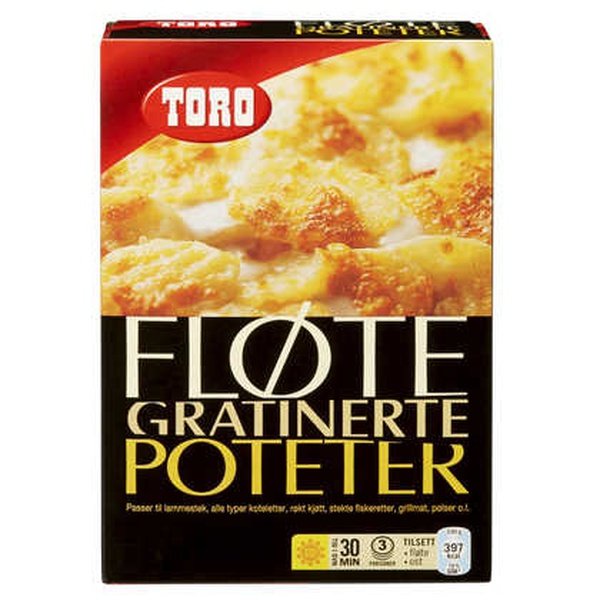 Toro Gratinated Potatoes with cheese 105 grams Norwegian Foodstore