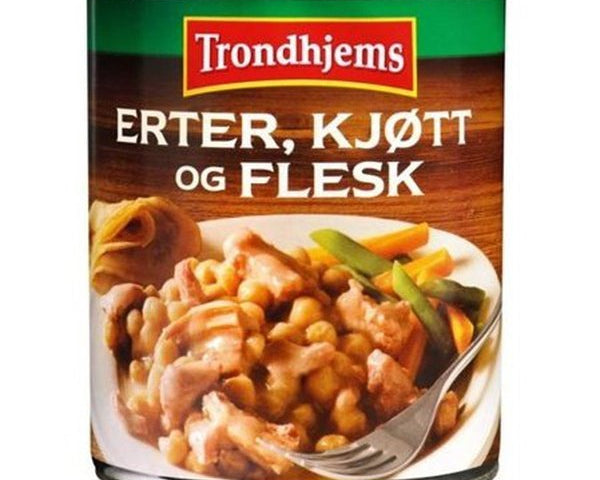 Trondhjems Peas, meat and pork 800 grams (Erter, kjøtt og flesk) Norwegian Foodstore