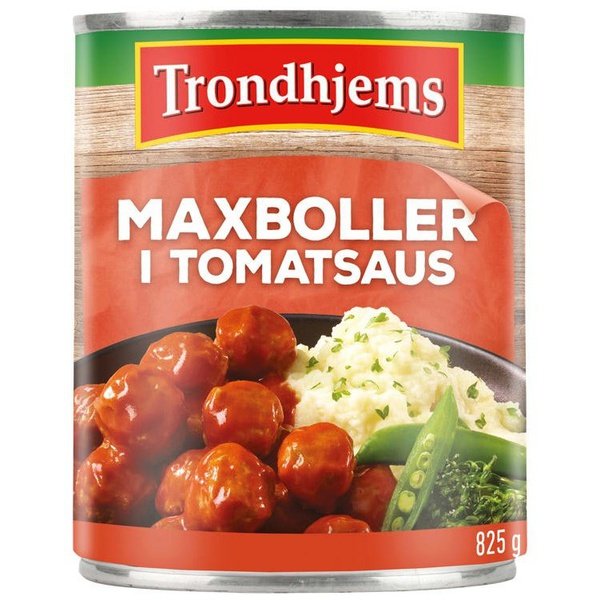 Trondhjems Maxboller in tomatosauce 420 grams (Tomatsaus) Norwegian Foodstore