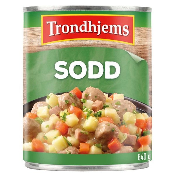 Trondhjems Sodd canned dinner 800 grams Norwegian Foodstore