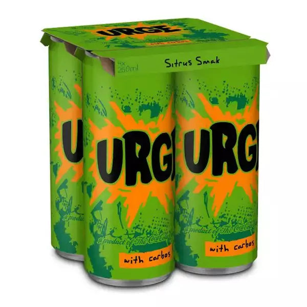 Urge soda 4x250 ml can Norwegian Foodstore