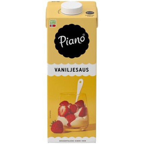 Piano vanilla sauce 1 Liter (Vaniljesaus) Norwegian Foodstore