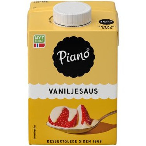 Piano Vanilla Sauce ( Vaniljesaus) 500 ml Norwegian Foodstore