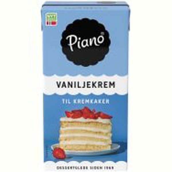 Piano vanilla cream 500 ml (Vaniljekrem) Norwegian Foodstore