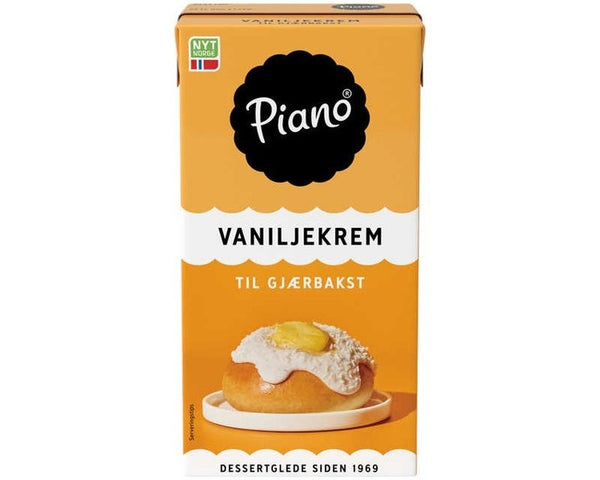 Piano Vanilla Curd for Baking 500ml (vaniljekrem for baking) Norwegian Foodstore