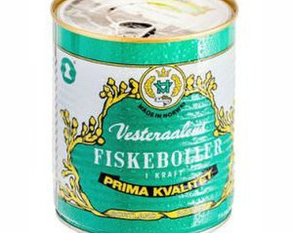Vesteraalens Fishballs 550 gram (Fiskeboller) Norwegian Foodstore